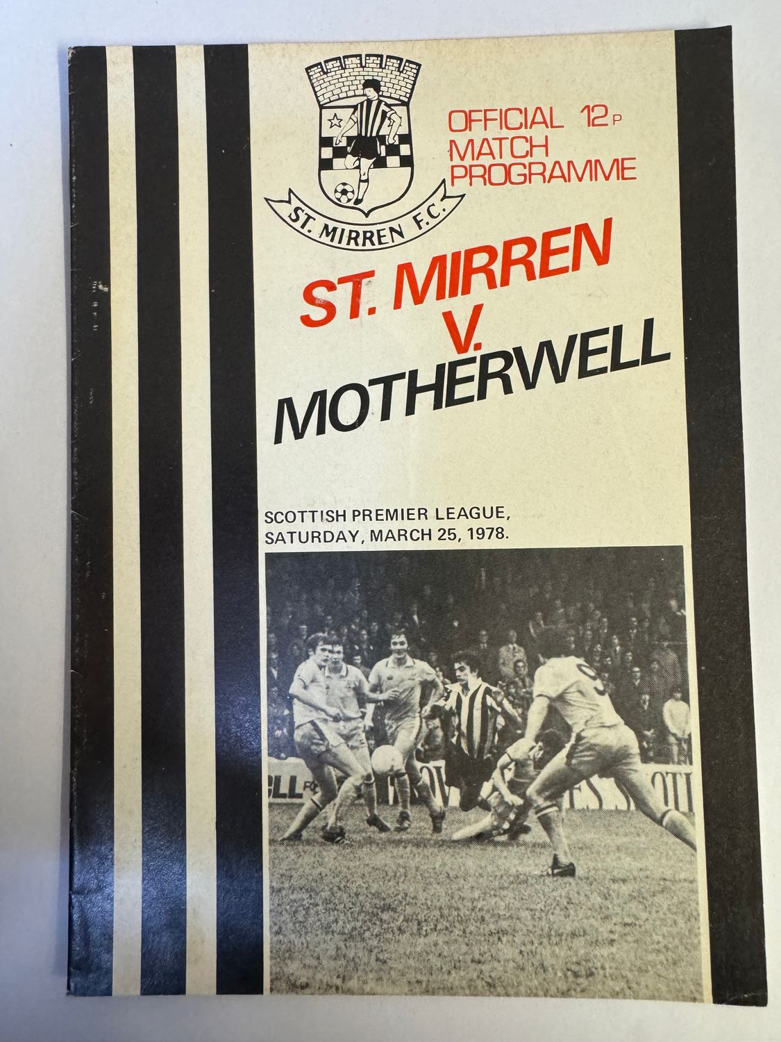 St Mirren v Motherwell  - 25/3/78