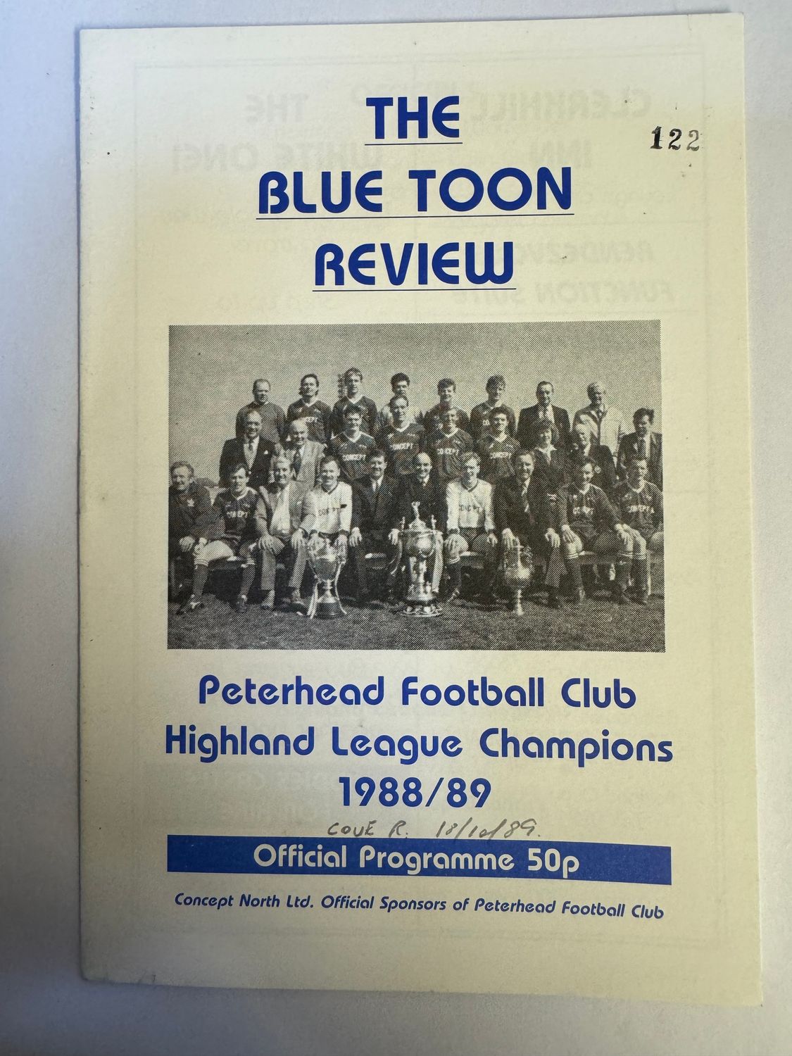 Peterhead v Cove Rangers - 18/10/89