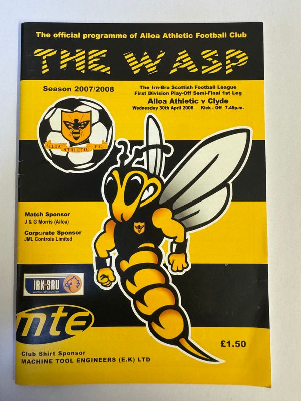 Alloa Athletic v Clyde - 30/4/08