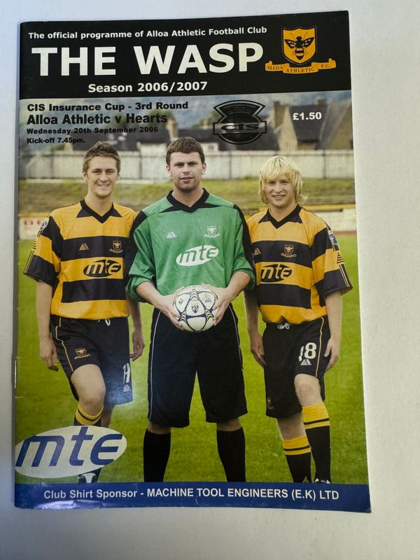 Alloa Athletic v Hearts - 20/9/06