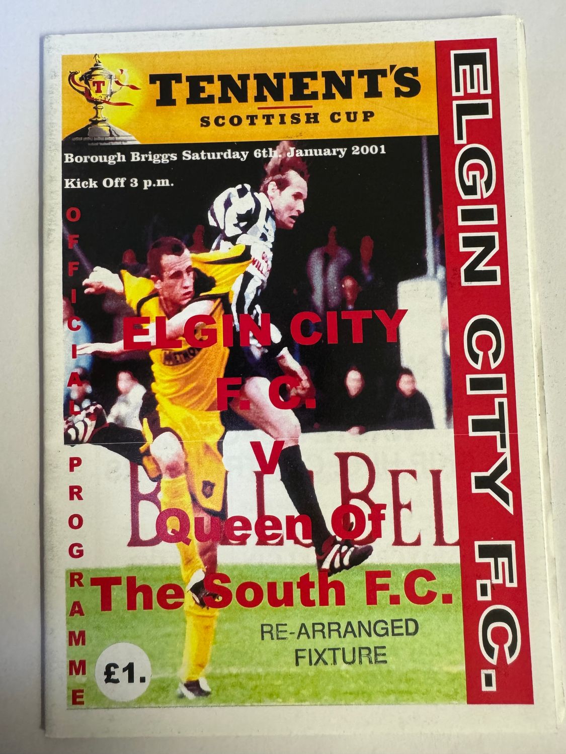 Elgin City v Queen of the South - 6/1/01