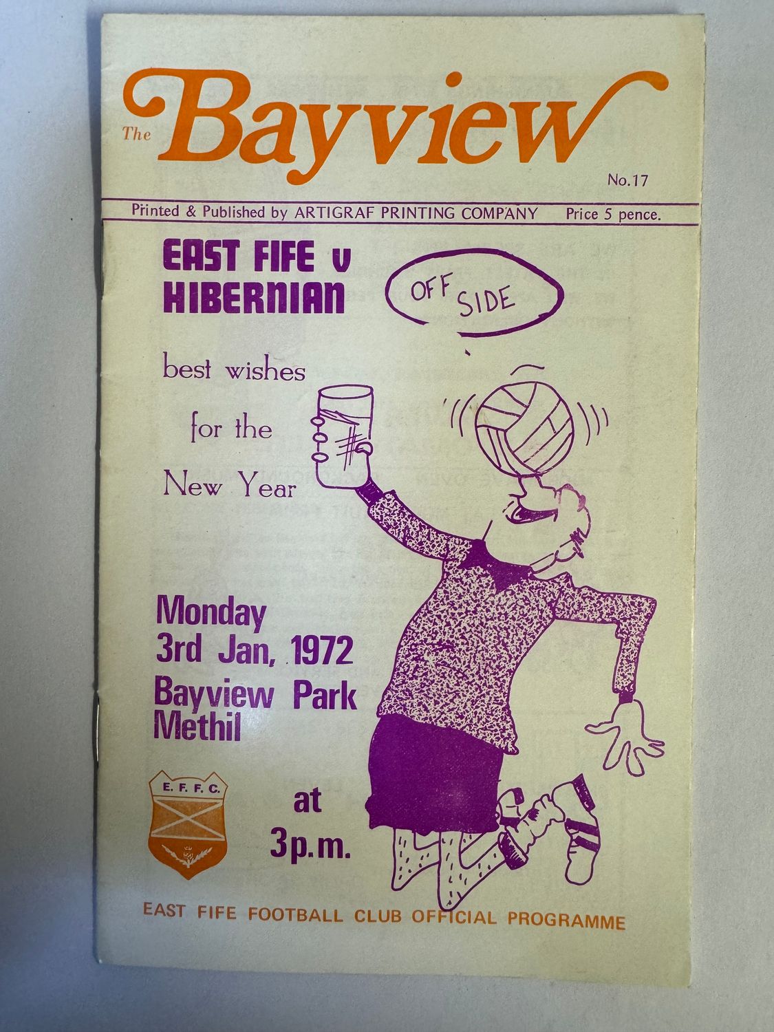 East Fife v Hibernian - 3/1/72