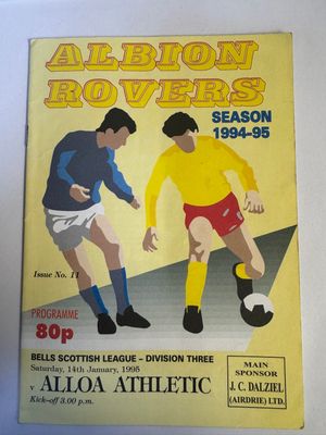 Albion Rovers v Alloa - 14/1/95 Albion Rovers v Alloa - 14/1/95