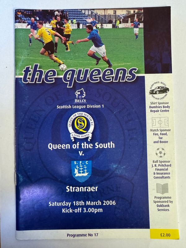Queen of the South v Stranraer - 18/3/06