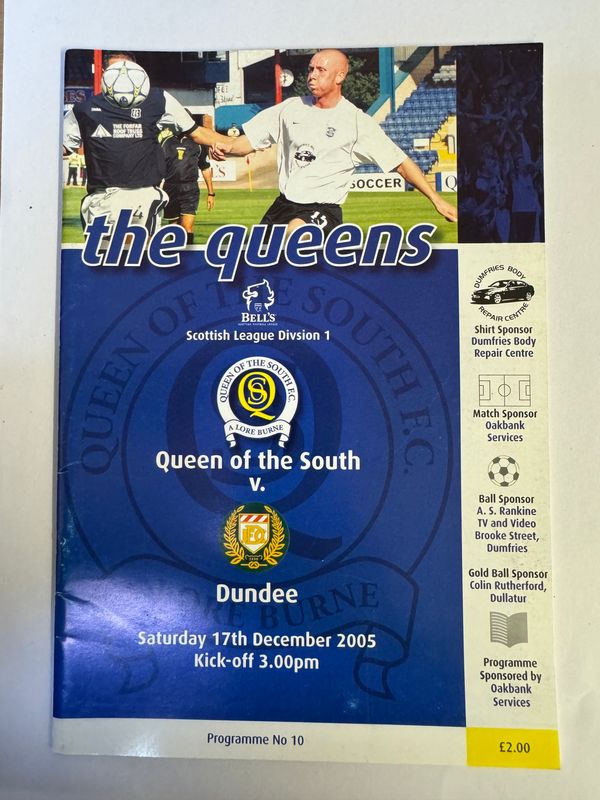 Queen of the South v Dundee - 17/12/05