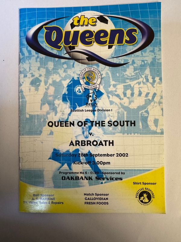Queen of the South v Arbroath - 28/9/02