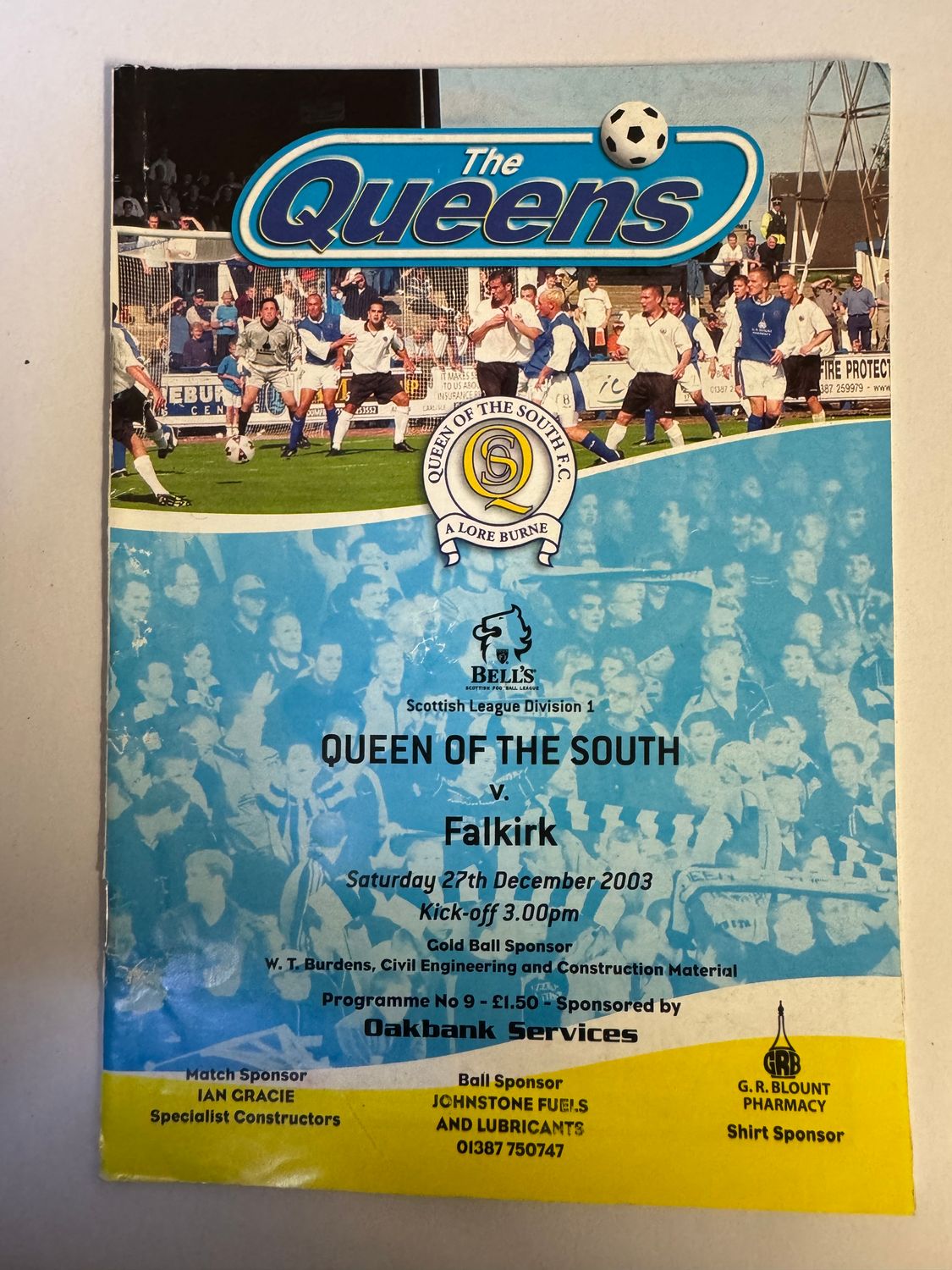 Queen of the South v Falkirk - 27/12/03