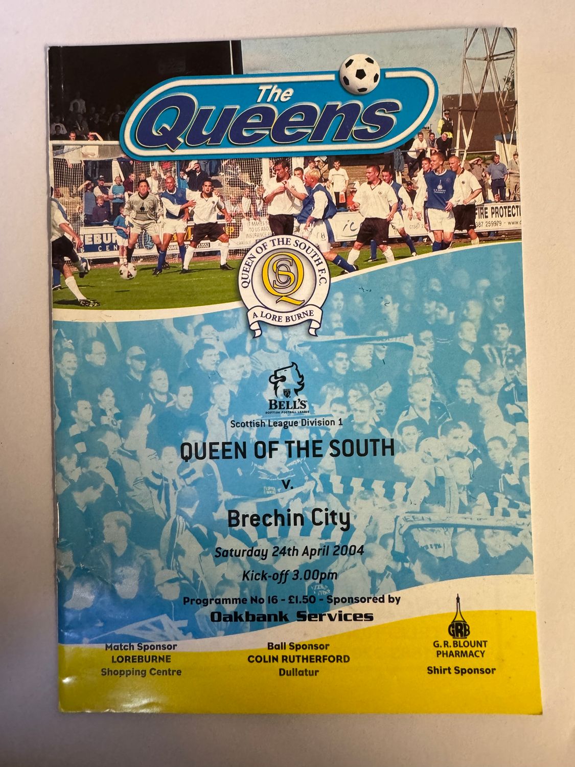 Queen of the South v Brechin City - 24/4/04