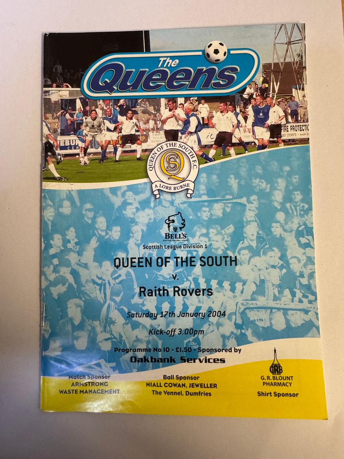 Queen of the South v Raith Rovers - 17/1/04