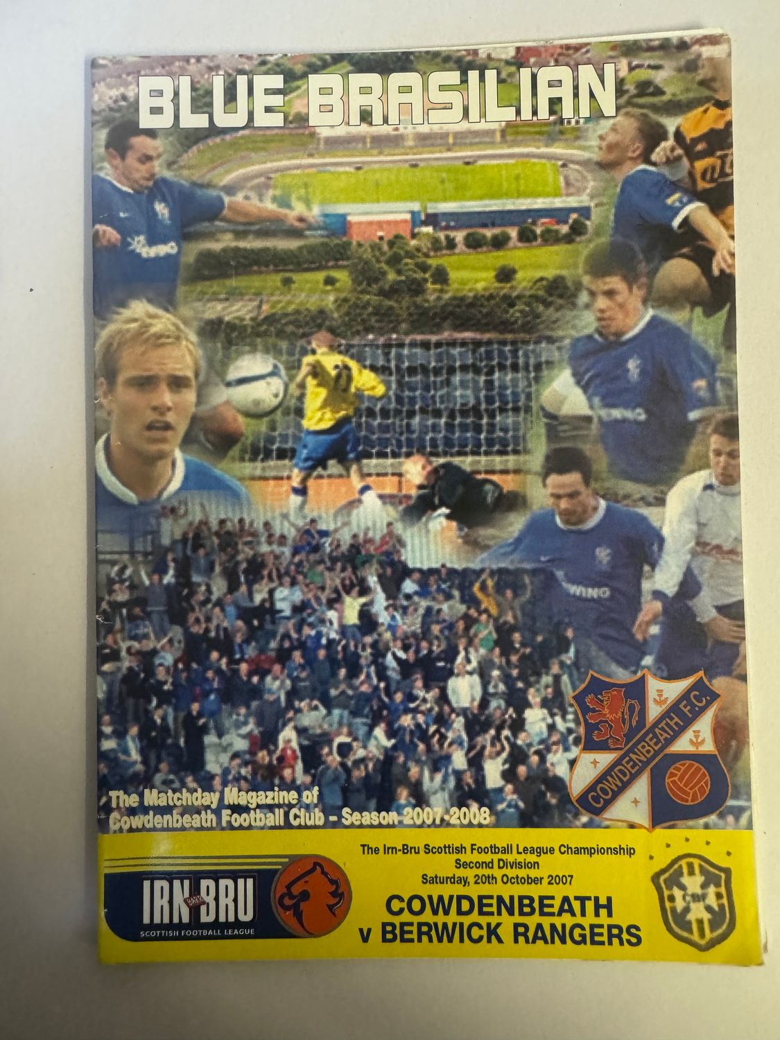 Cowdenbeath v Berwick Rangers - 15/3/08