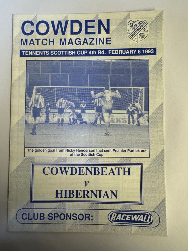 Cowdenbeath v Hibernian - 6/2/93