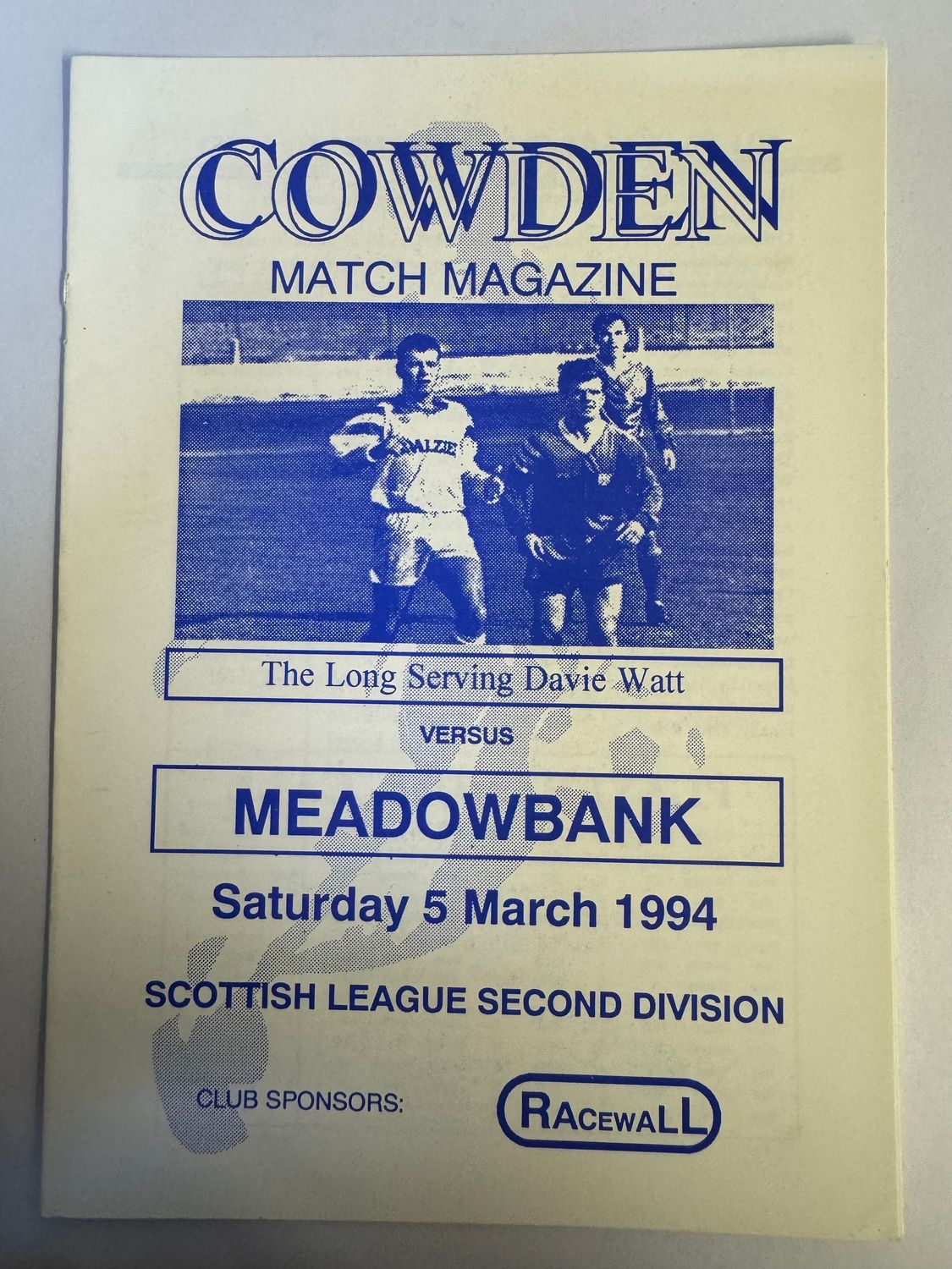 Cowdenbeath v Meadowbank - 5/3/94