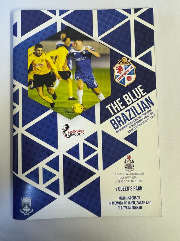 Cowdenbeath v Queens Park - 27/11/18