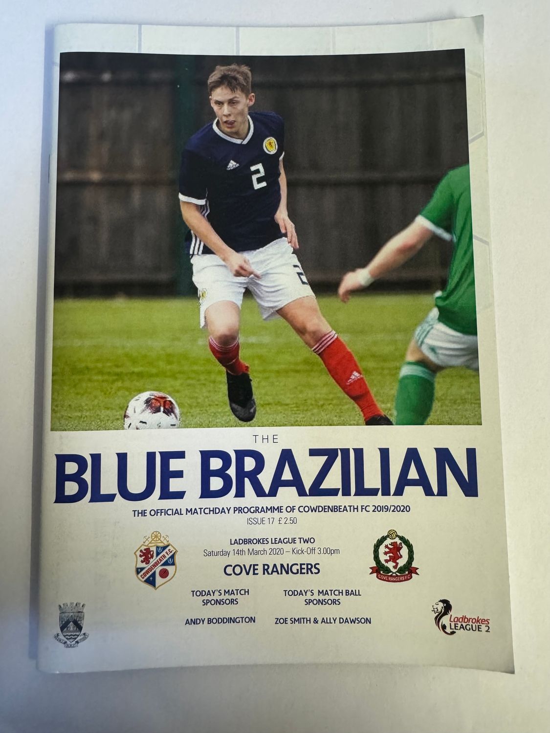 Cowdenbeath v Cove Rangers - 14/3/20