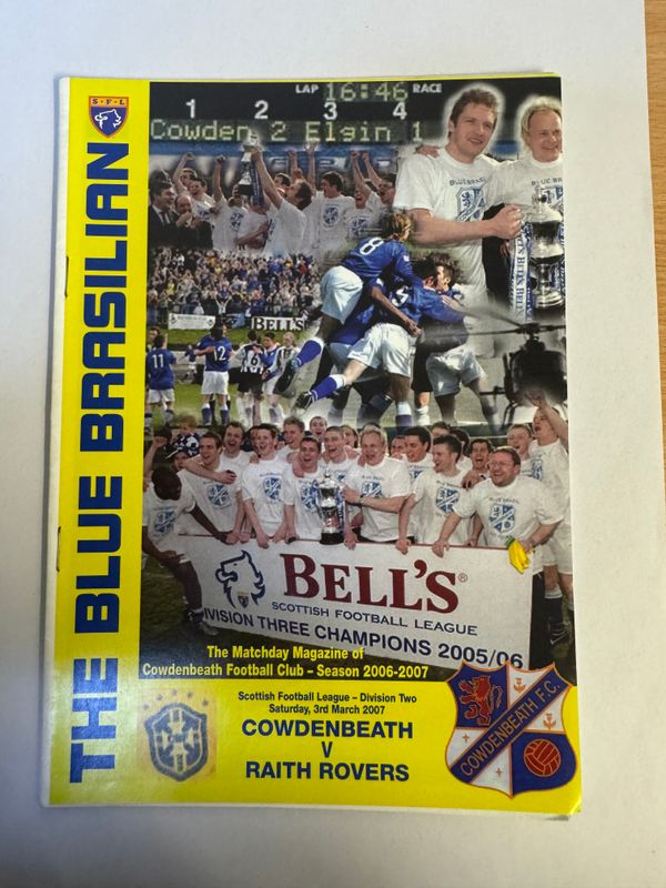 Cowdenbeath v Raith Rovers - 3/3/07