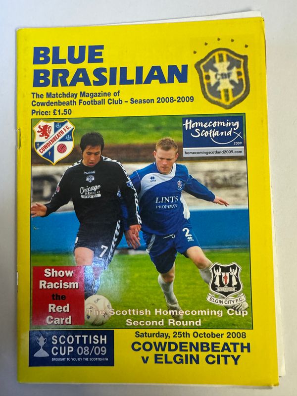 Cowdenbeath v Elgin City - 25/10/08