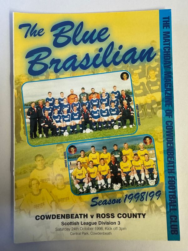 Cowdenbeath v Ross County - 24/10/98