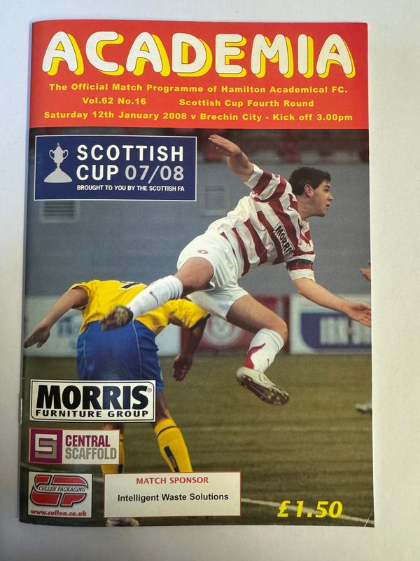 Hamilton v Brechin City - 12/1/08