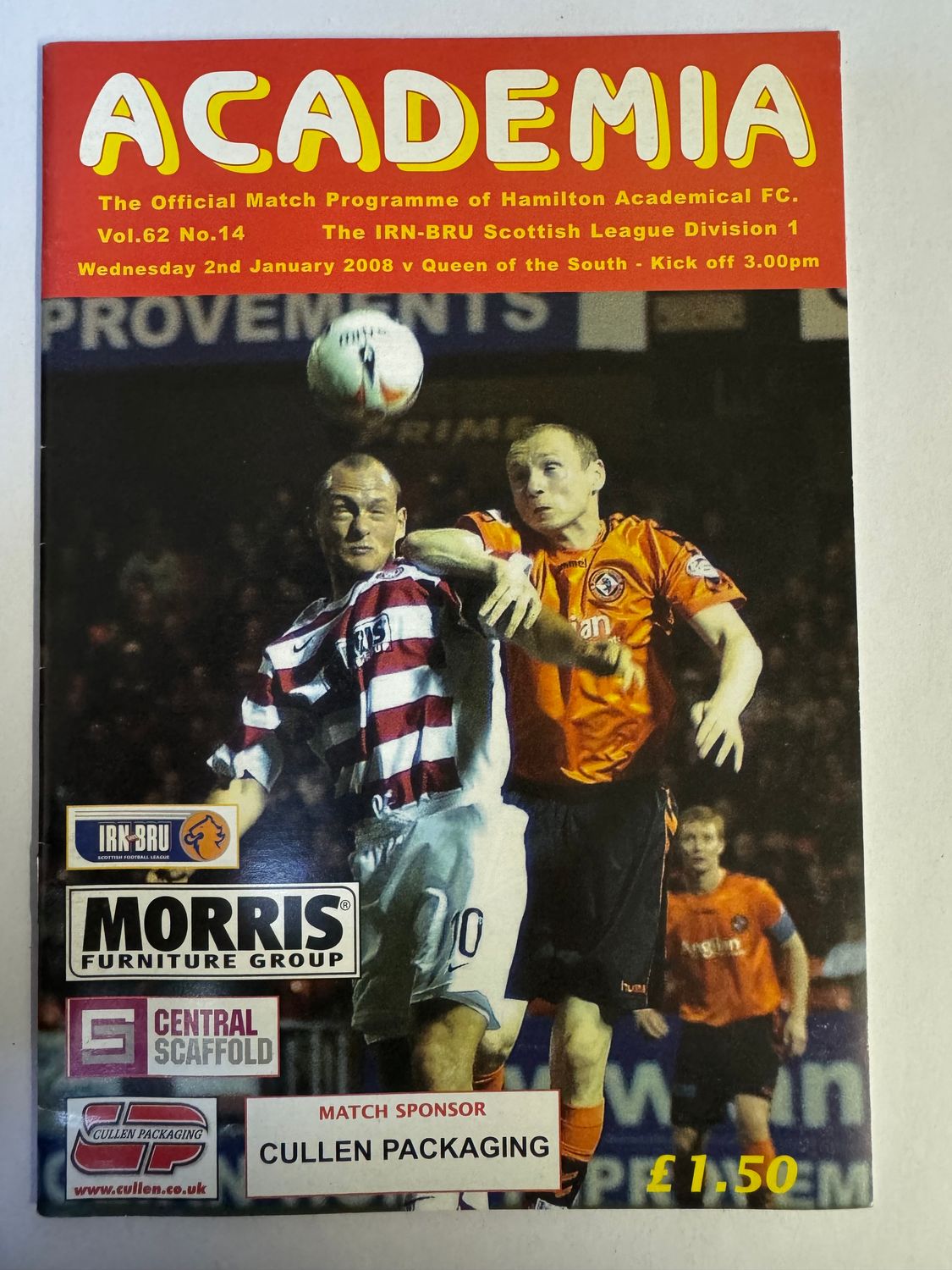 Hamilton v Queen of the South - 2/1/08