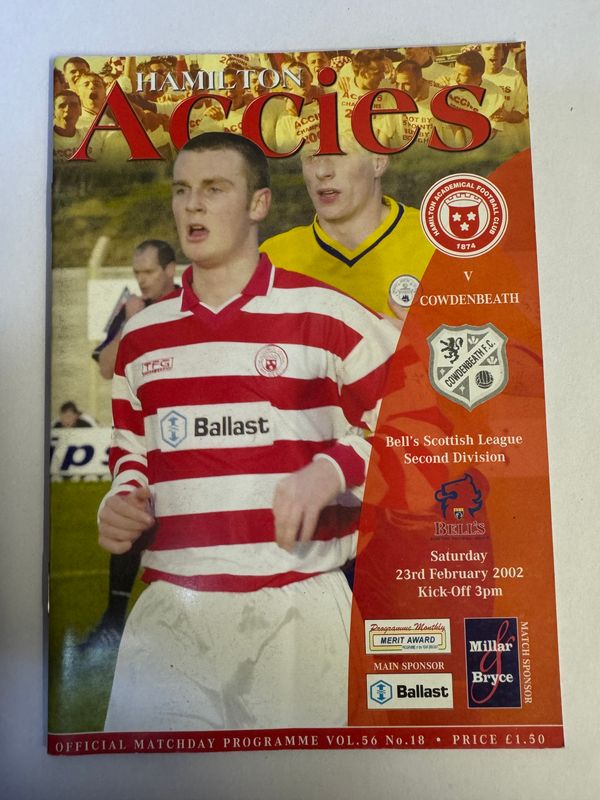 Hamilton v Cowdenbeath - 23/2/02
