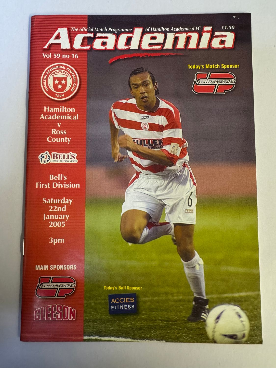 Hamilton v Ross County - 22/1/05