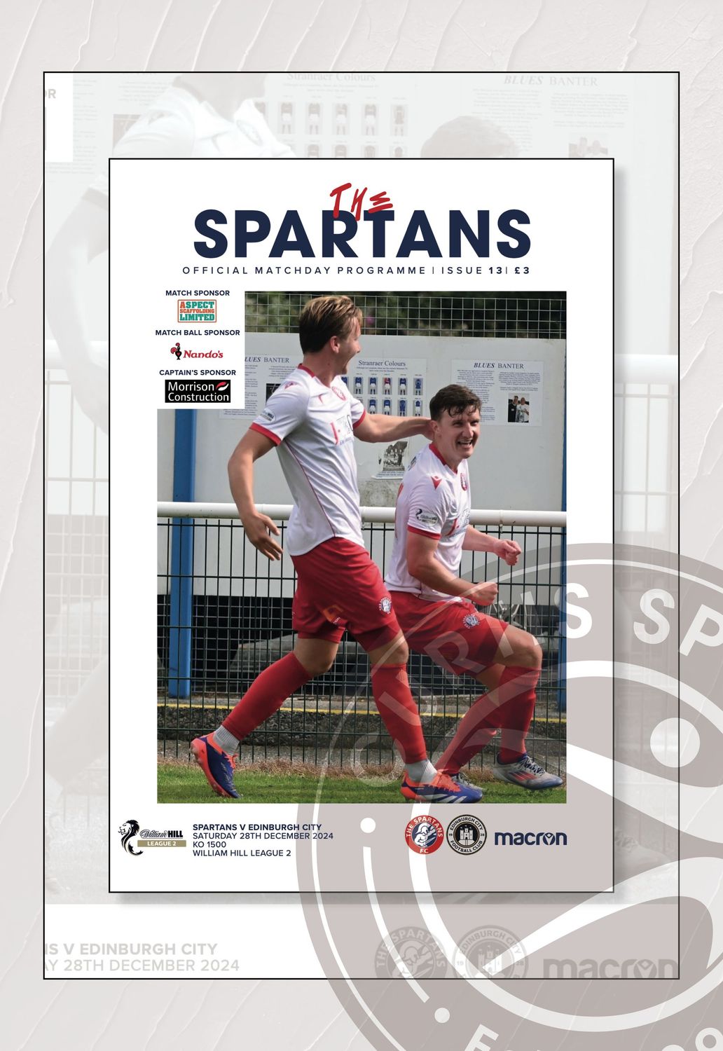 The Spartans v Edinburgh City - 28/12/24