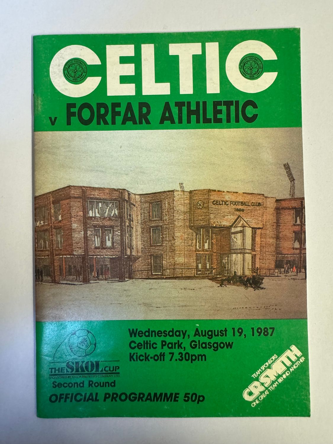 Celtic v Forfar - 19/8/87