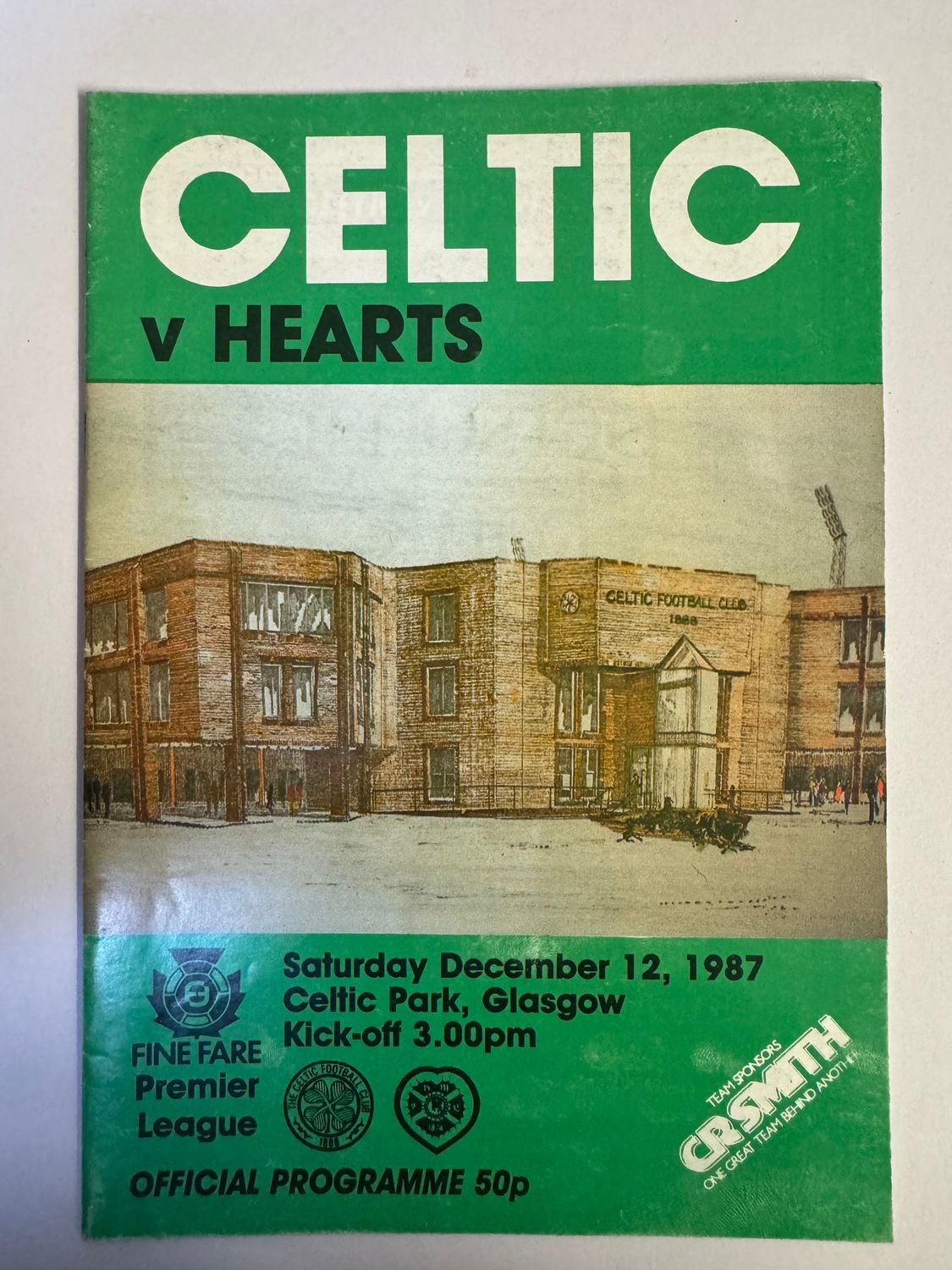 Celtic v Hearts - 12/12/87