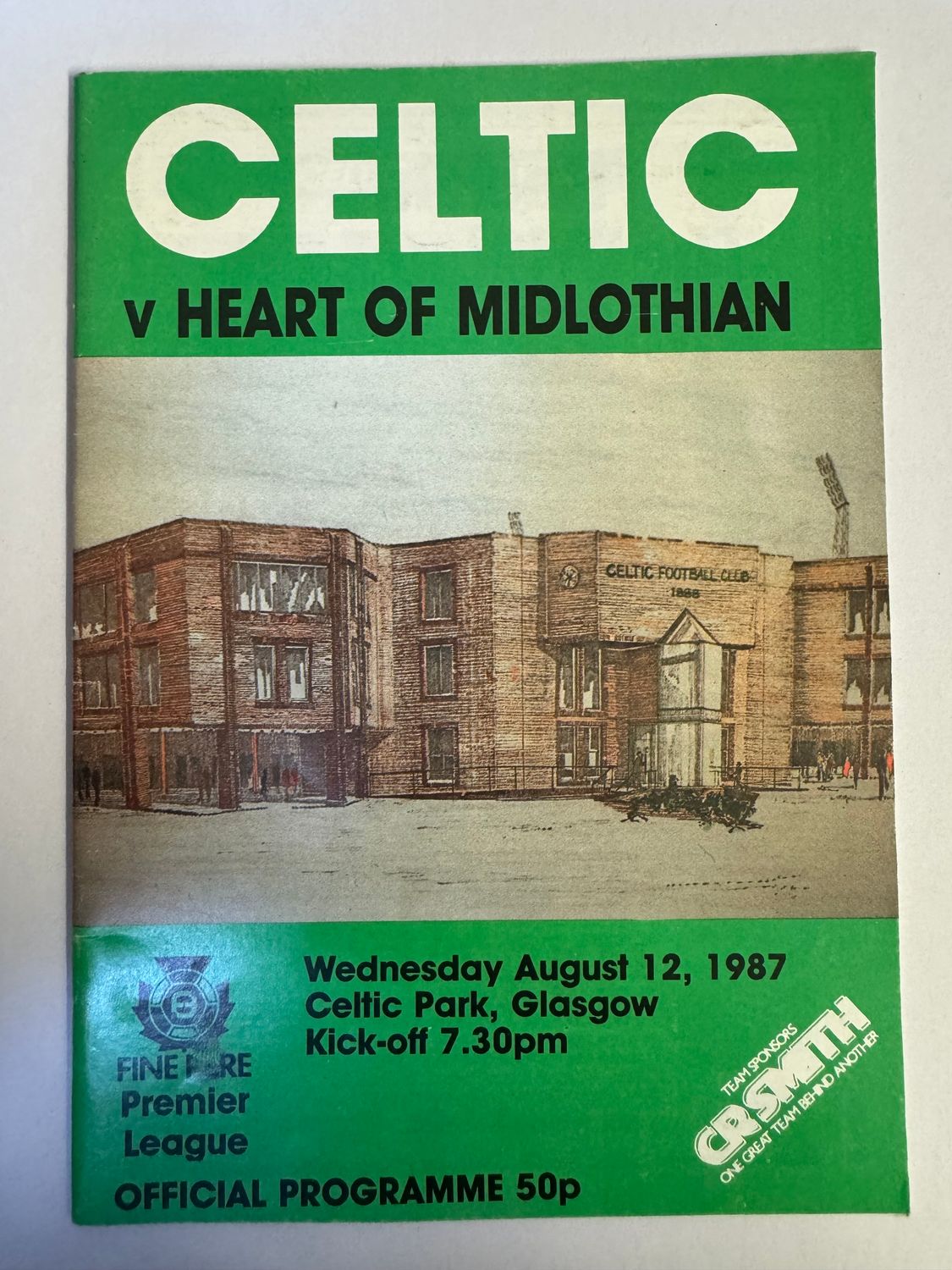Celtic v Hearts - 12/8/87