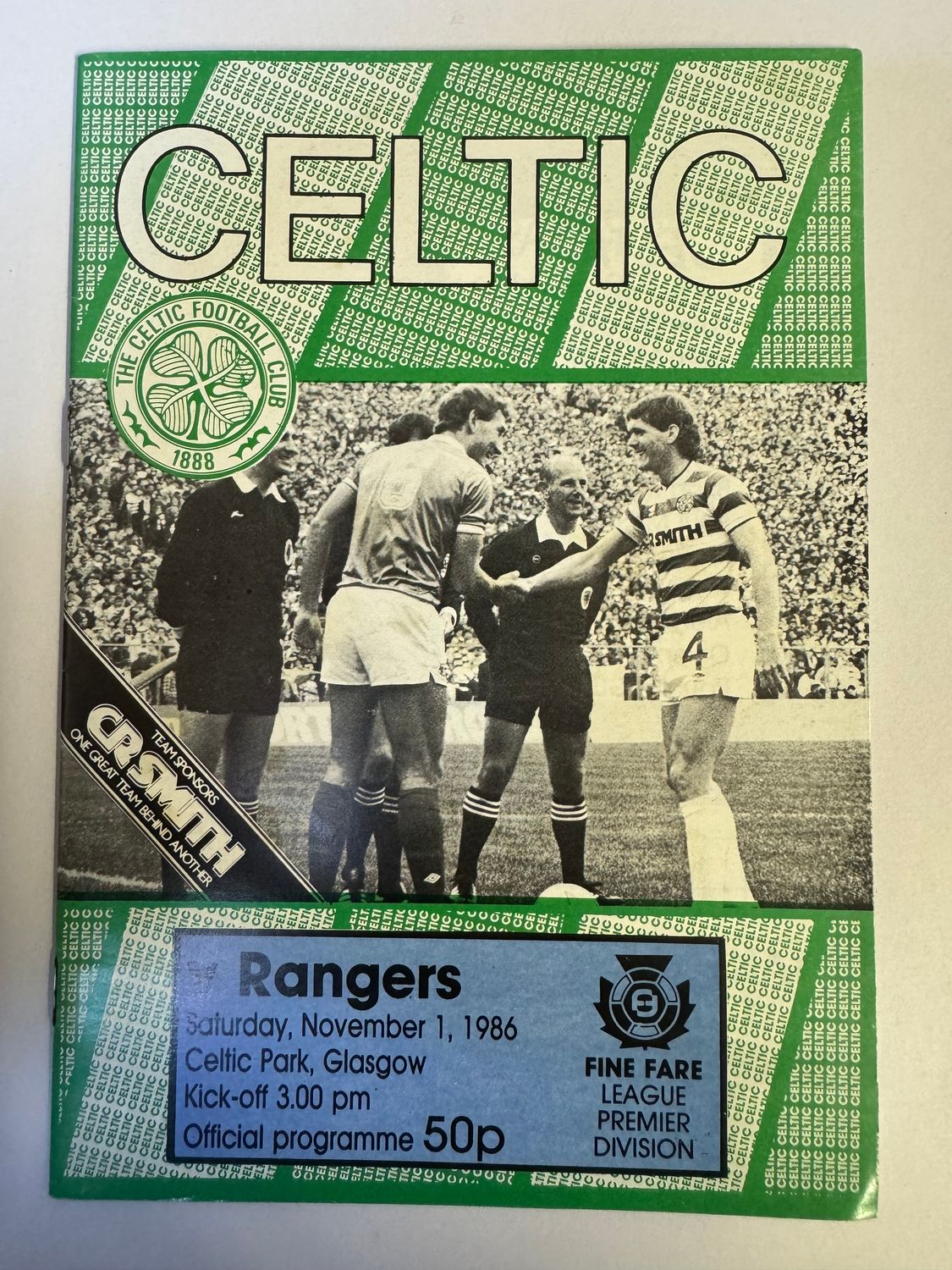 Celtic v Rangers - 1/11/86