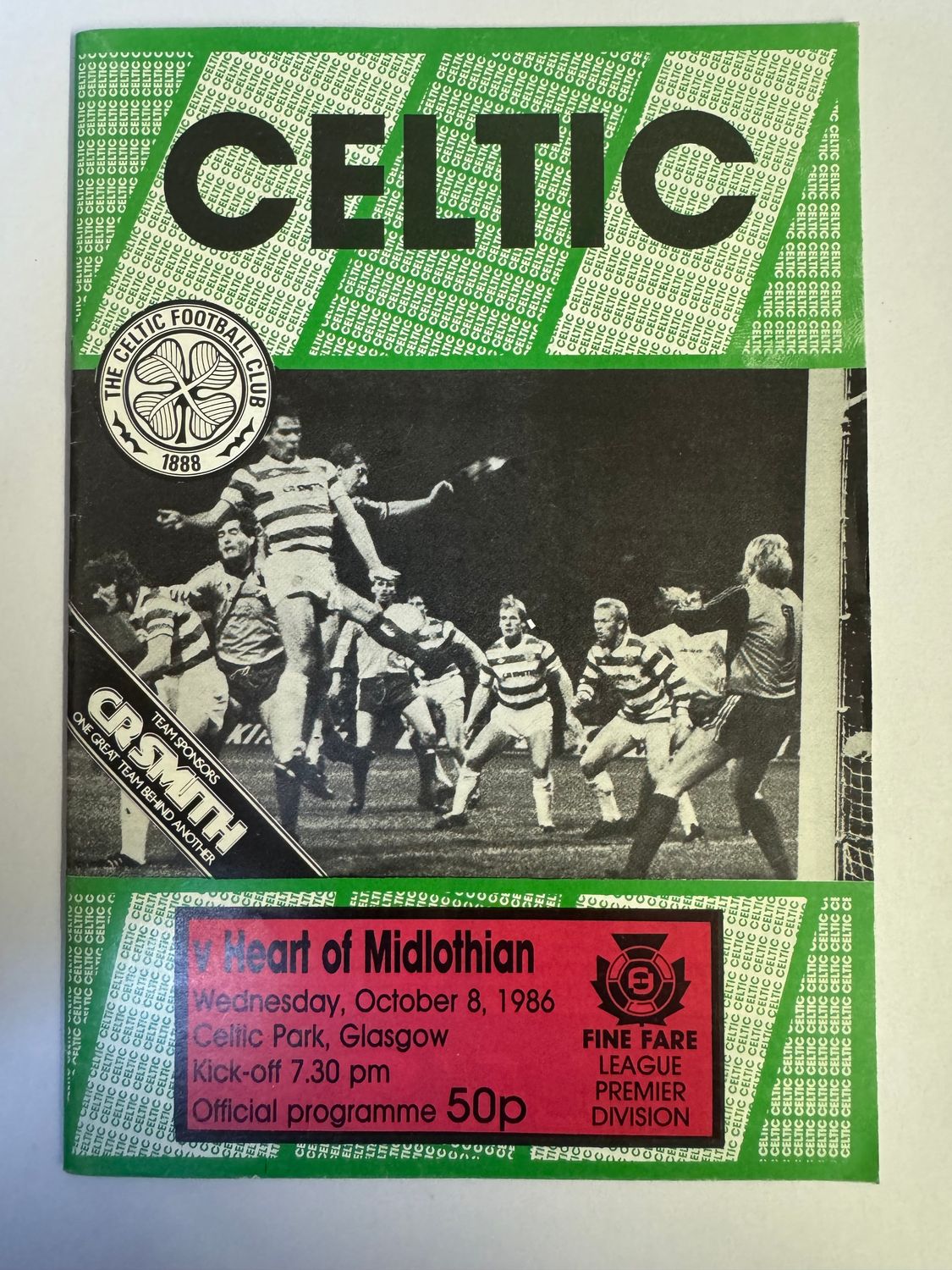 Celtic v Hearts - 8/10/86