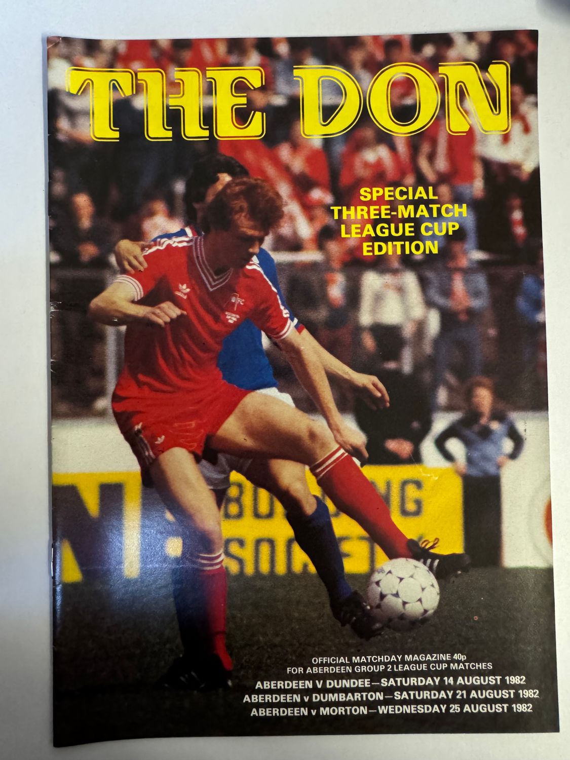 Aberdeen v Dundee/Dumbarton/Morton - 14/8/82