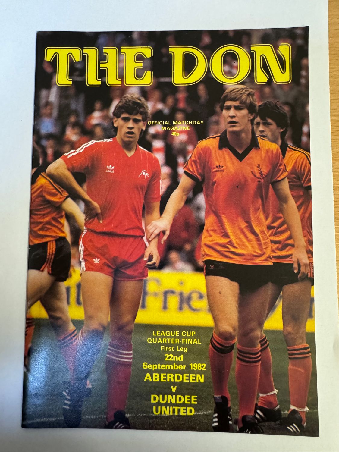 Aberdeen v Dundee Utd - 22/9/82