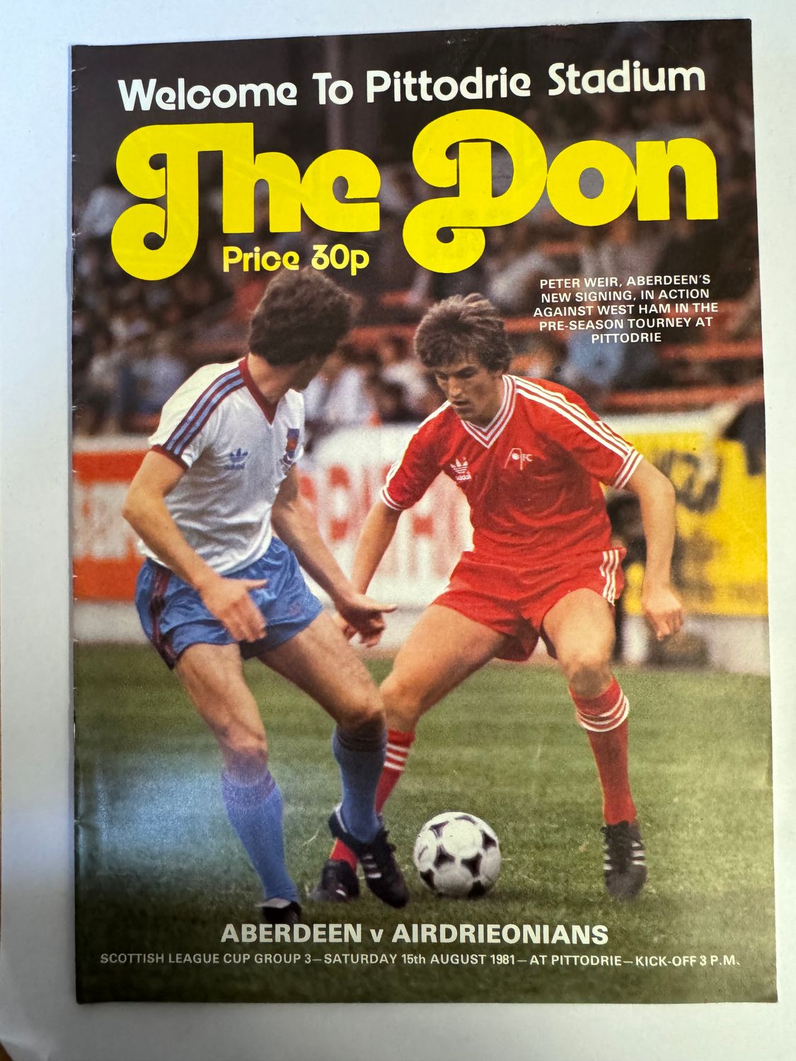 Aberdeen v Airdrie - 15/8/81