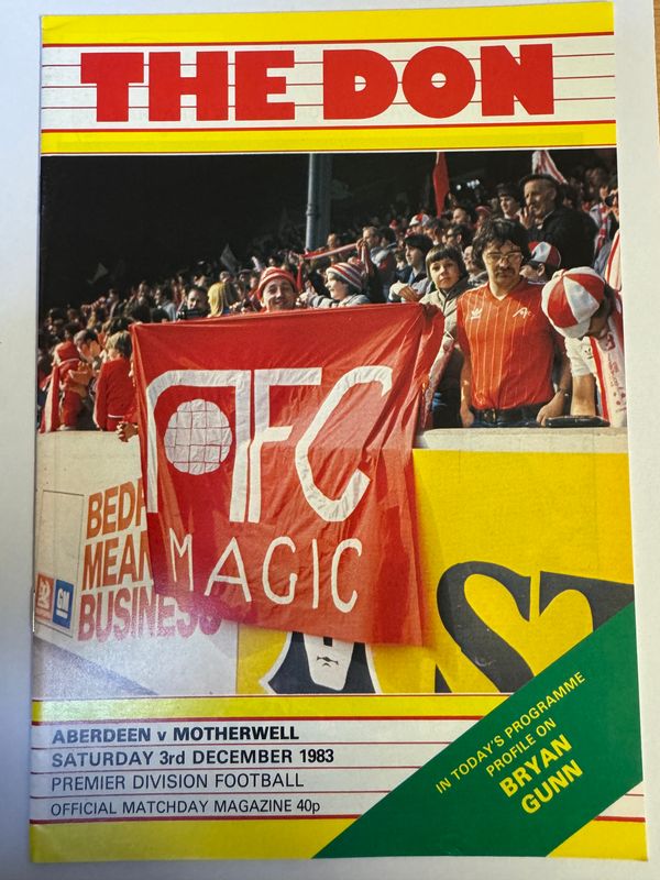 Aberdeen v Motherwell - 3/12/83
