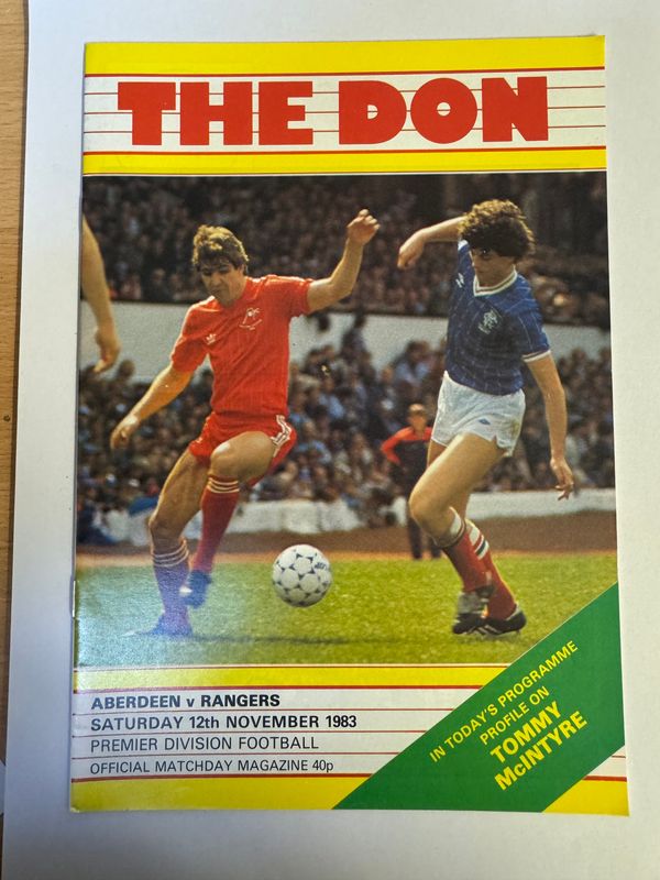 Aberdeen v Rangers - 12/11/83