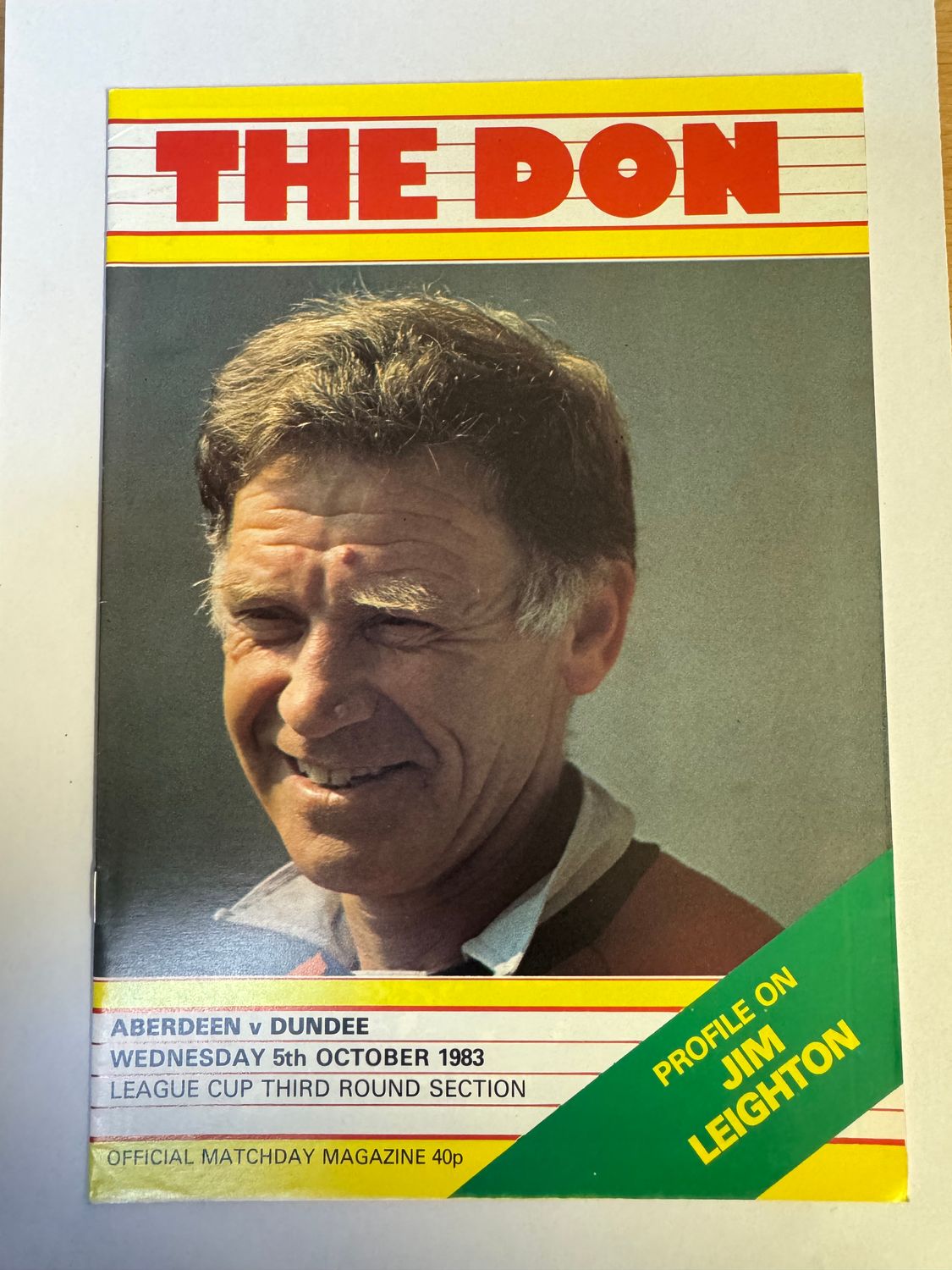 Aberdeen v Dundee - 5/10/83