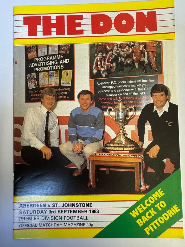 Aberdeen v St Johnstone - 3/9/83