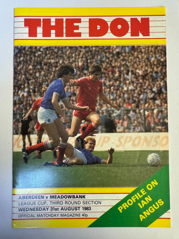 Aberdeen v Meadowbank - 31/8/83