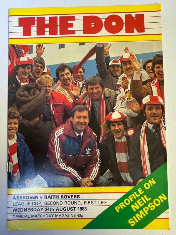 Aberdeen v Raith - 24/8/83