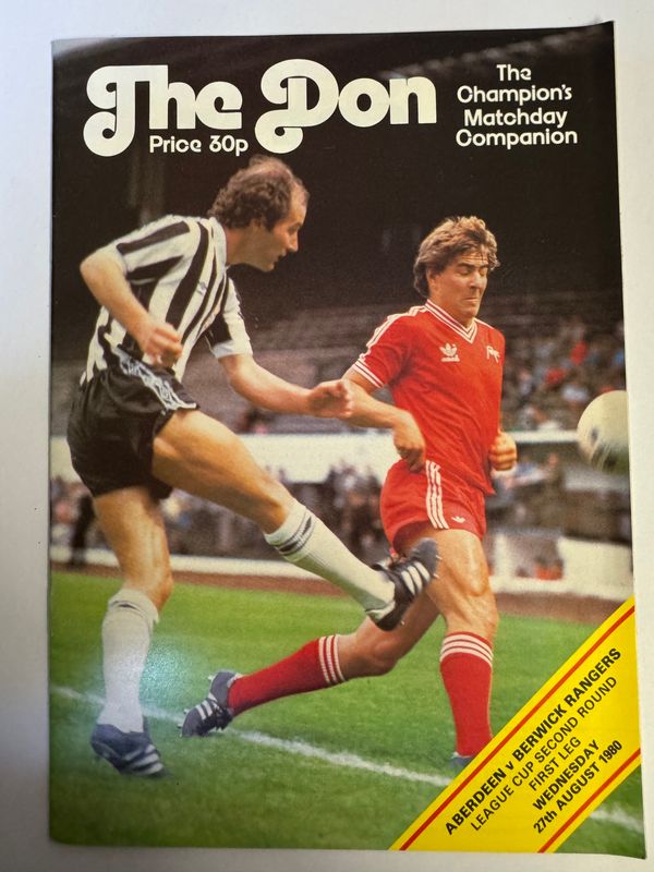 Aberdeen v Berwick Rangers - 27/8/80