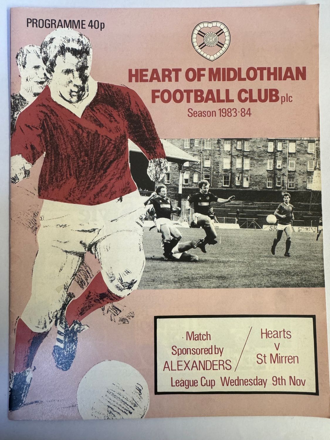 Hearts v St Mirren - 9/11/83