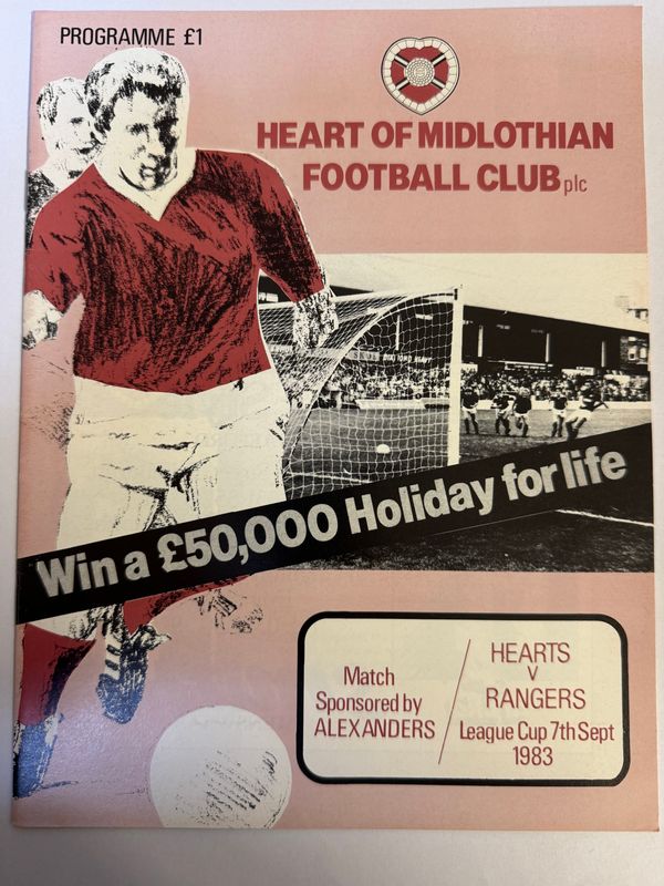 Hearts v Rangers - 7/9/83