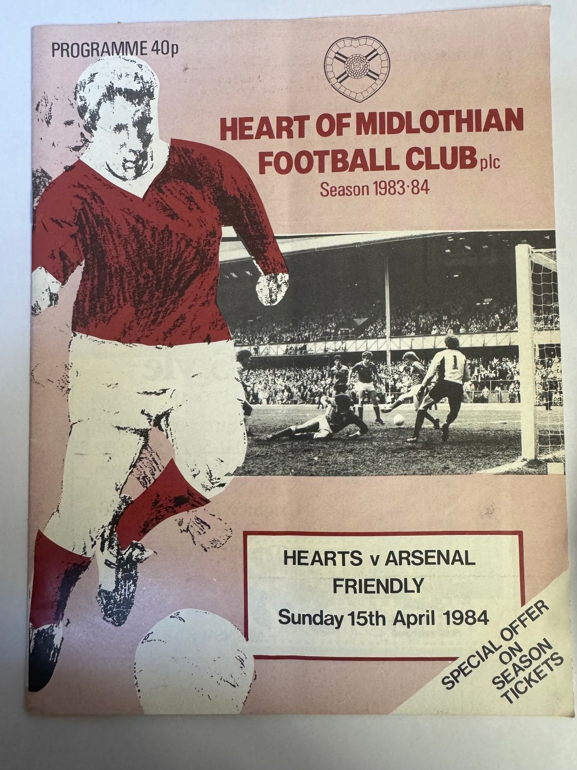 Hearts v Arsenal - 15/4/84