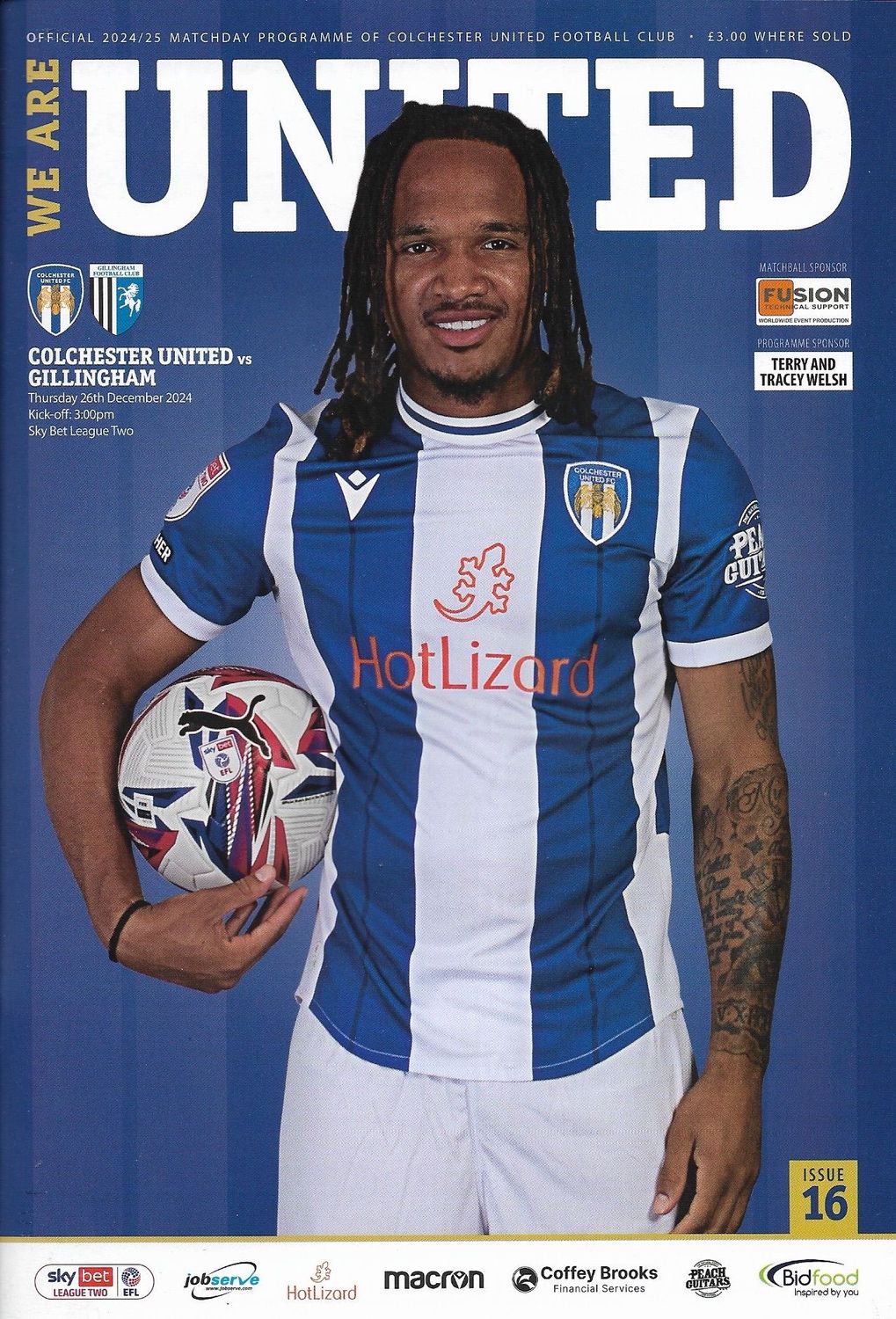 Colchester United v Gillingham - 26/12/24