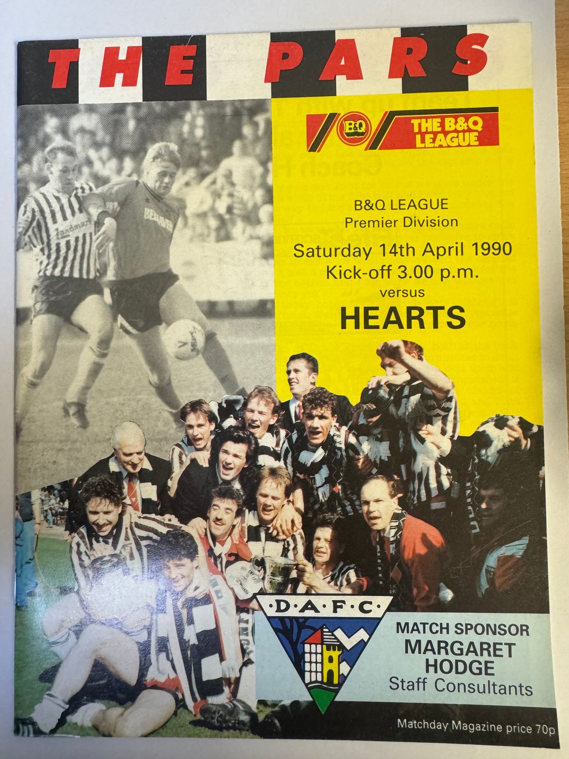 Dunfermline v Hearts - 14/4/90