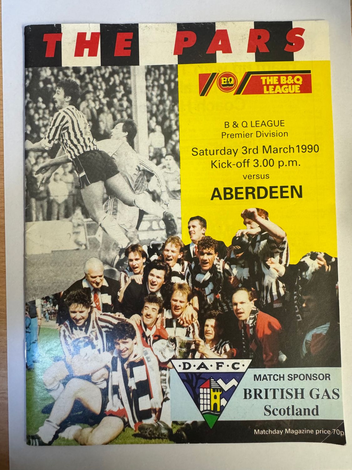 Dunfermline v Aberdeen - 3/3/90