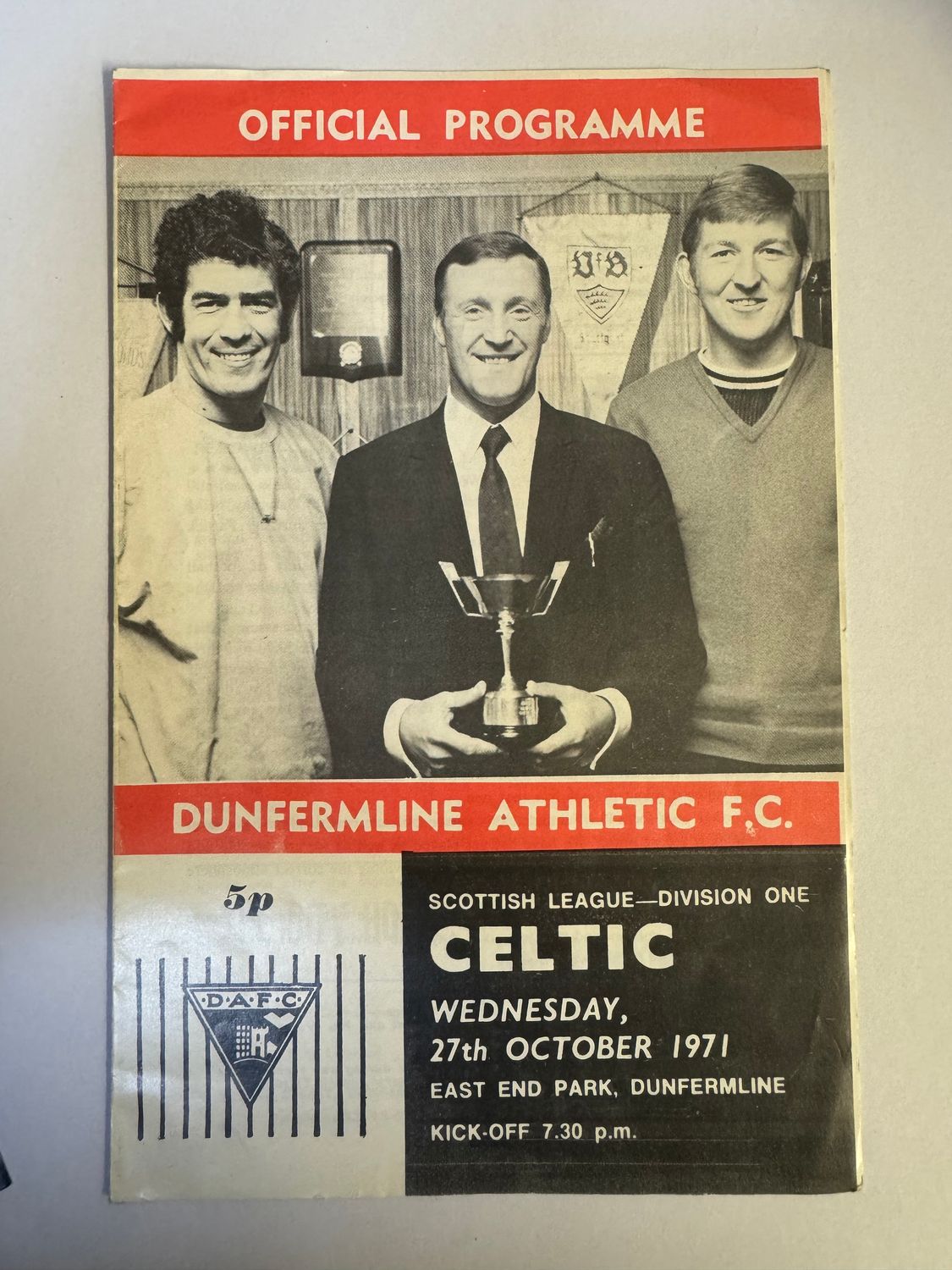 Dunfermline v Celtic - 27/10/71