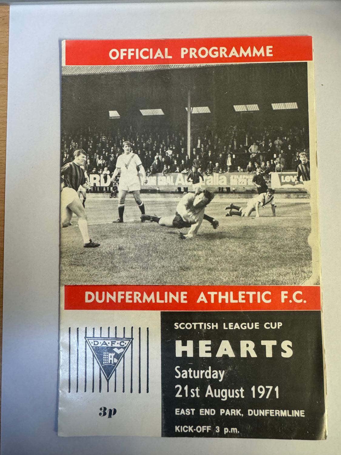 Dunfermline v Hearts - 21/8/71