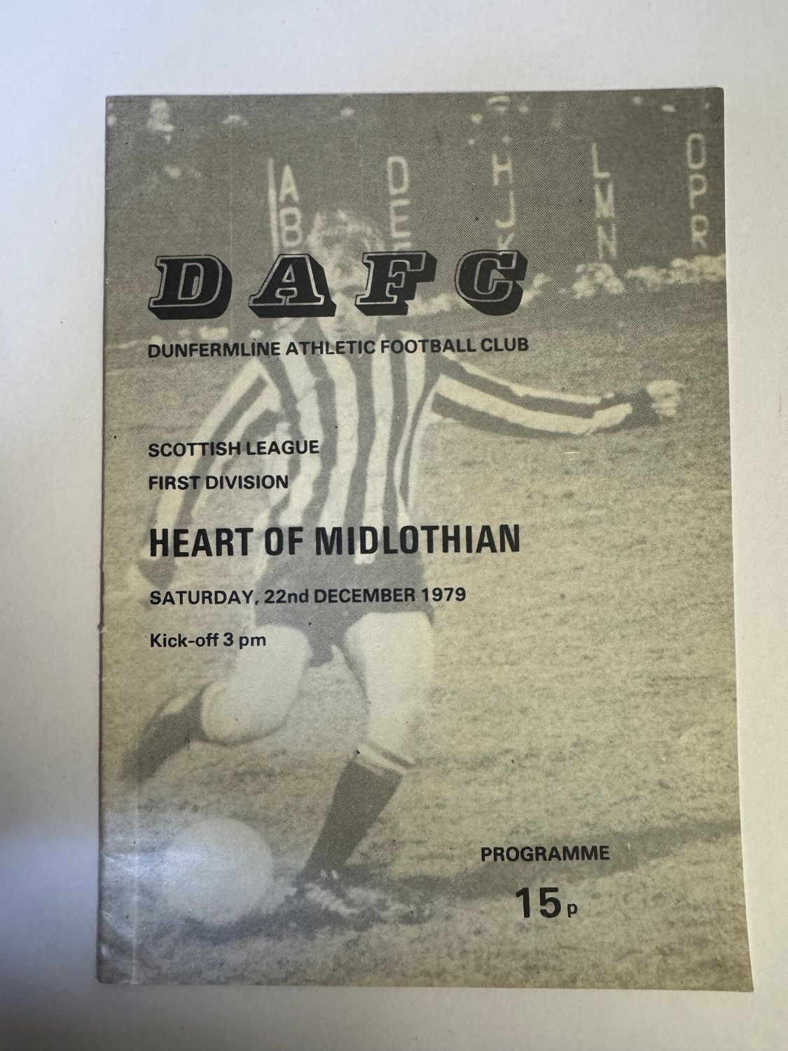 Dunfermline v Hearts - 22/12/79